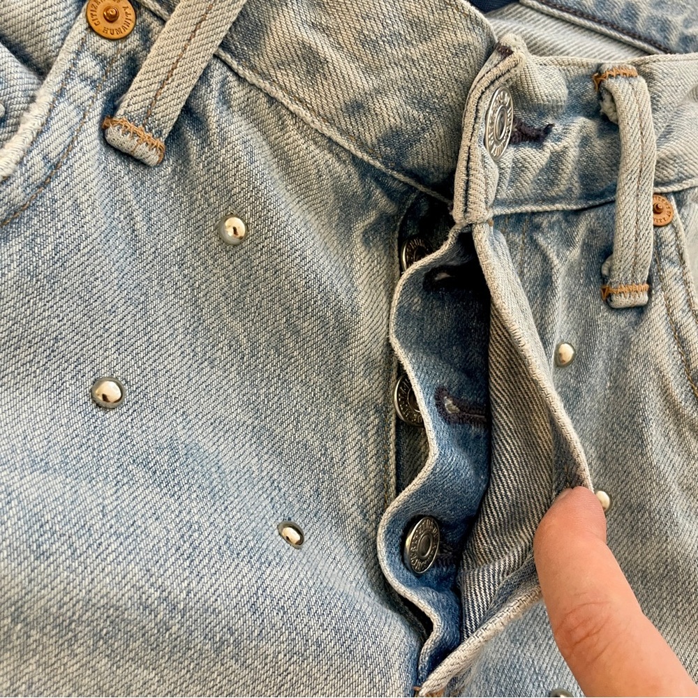 CITIZENS of HUMANITY Studded Emerson Slim Boyfriend Jeans Light,‎ Sz 24 - Picture 13 of 13